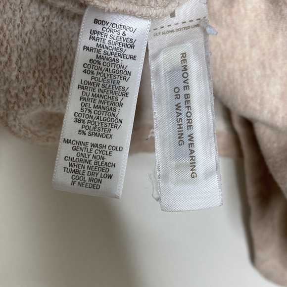 Lou & Grey Stretch Knit Asymmetrical Beige Zip Jacket Sz XS - Picture 6 of 6